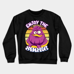 Enjoy the grimace shake retro vibes Crewneck Sweatshirt